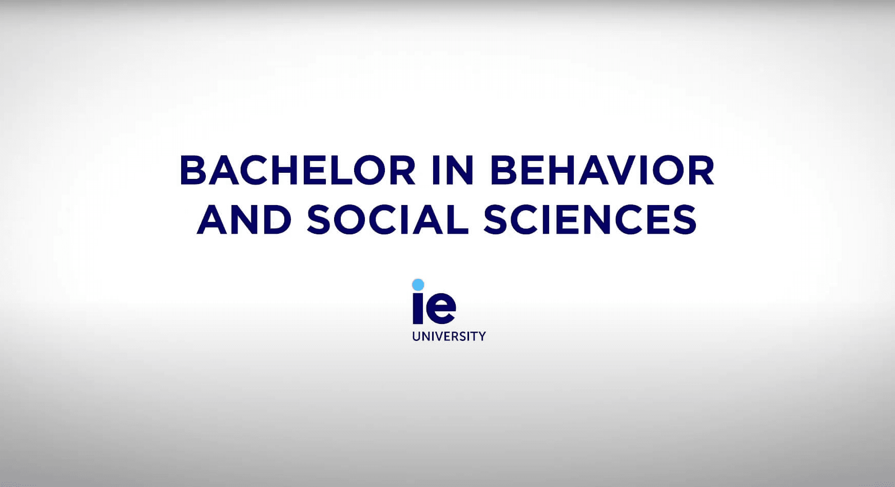 Bachelor in Behavior and Social Sciences - Alistair Fildes | IE University