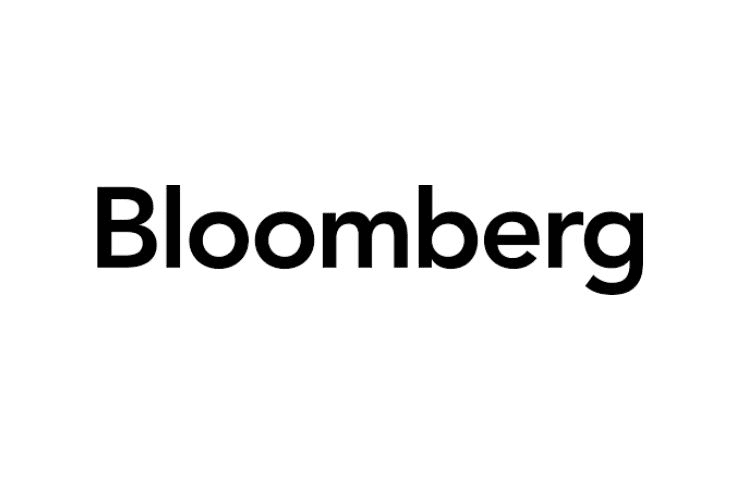 The image features the word 'Bloomberg' in a bold, modern font.