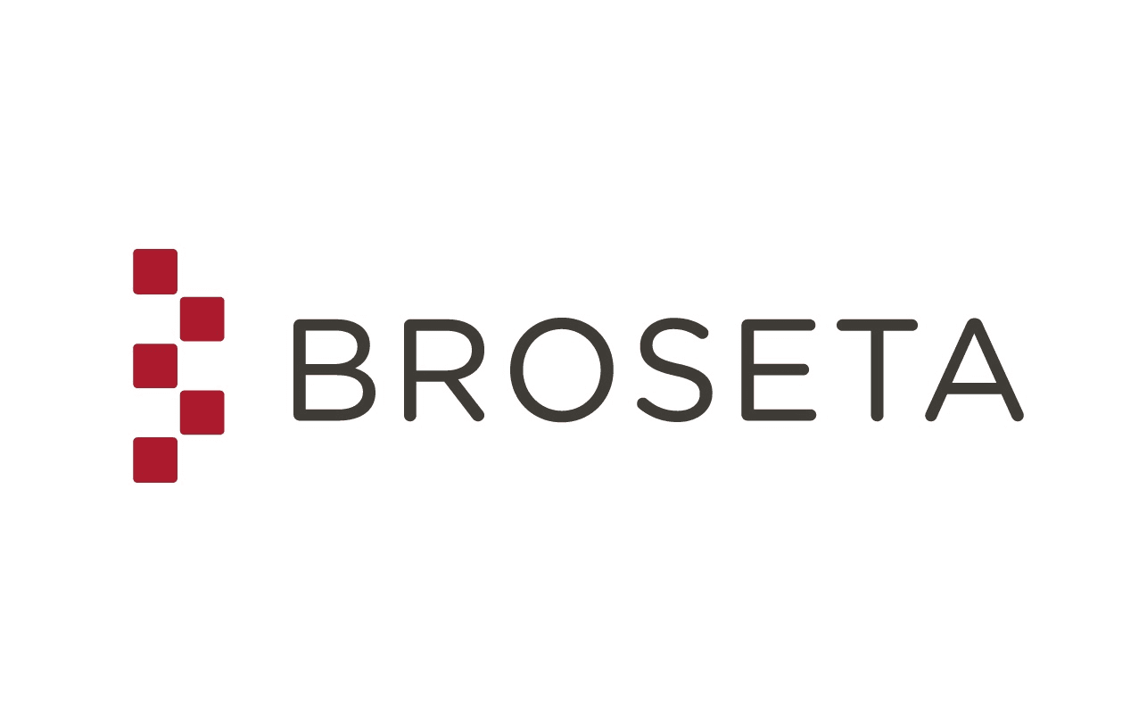 This image features the logo of Broseta, showcasing a modern design with a combination of red squares and text.