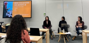 A panel discussion on the relationship between Sharia and positive law.