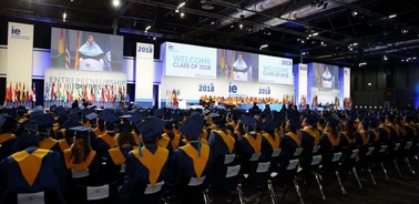 Kofi Appenteng, President of the Africa-America Institute, at IE Business School graduation ceremony