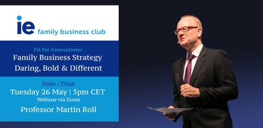 IE Family Business Club organizes a webinar led by Martin Roll