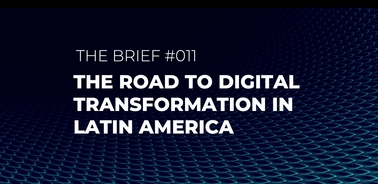 This image features a title focused on digital transformation in Latin America.