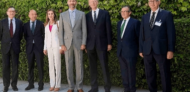 The Prince & Princess of Asturias attend the Annual Meeting of the Hague Club at IE Business School