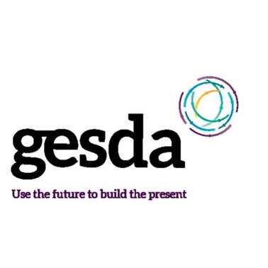 This image features the logo of GESDA, emphasizing a forward-thinking approach.