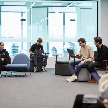 IE students at IE Madrid Campus class