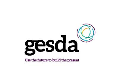 This image features the logo of GESDA, emphasizing a forward-thinking approach.
