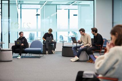 IE students at IE Madrid Campus class