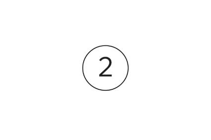 A simple graphic showing the number two inside a circle.