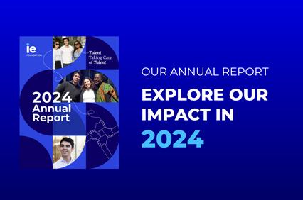 A promotional image for the 2024 Annual Report highlighting talent and impact.