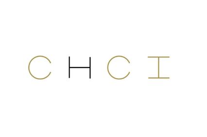 A minimalist logo featuring stylized letters 'CHCI'.