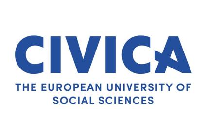 This is the logo of CIVICA, the European University of Social Sciences.