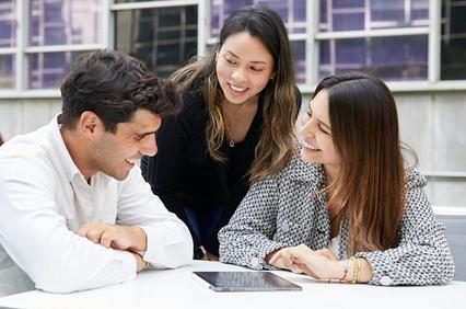 IE Executive MBA students at IE campus
