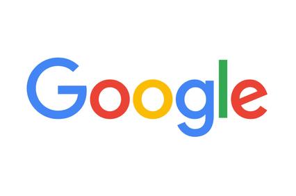 Google's logo with its name in colorful letters.