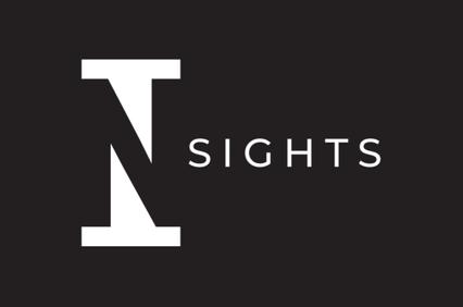This image features a sleek logo design with the word 'INSIGHTS' in a modern font.