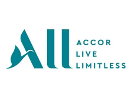 A logo featuring the text 'ALL ACCOR LIVE LIMITLESS' with a leaf design.