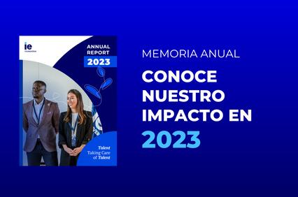 This image showcases a cover of an annual report for the year 2023.