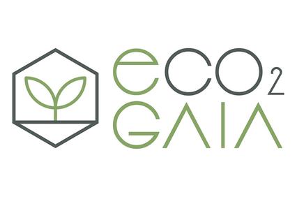 A logo featuring a plant symbol and the text 'eco2GAIA'.
