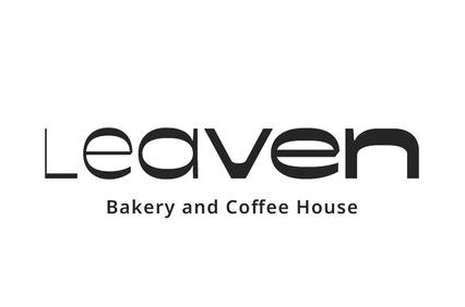 A logo for a bakery and coffee house named Leaven.
