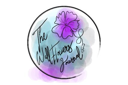 A colorful illustration featuring a flower and the text 'The Wallflowers Journal' within an oval shape.