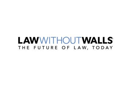 A modern logo representing a legal initiative focused on innovation.