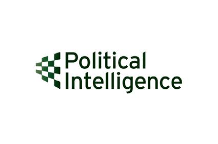 This image features a logo representing Political Intelligence.