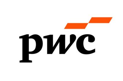 This image features the logo of PwC, a multinational professional services network.
