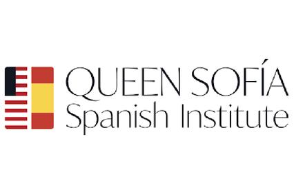 Logo of the Queen Sofía Spanish Institute featuring flags and the institute's name.