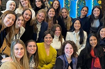 Marcom students together