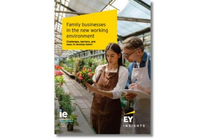 A cover page discussing family businesses and their challenges in a greenhouse environment.