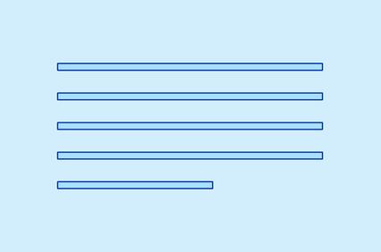 A simple blue bar graph on a light blue background.