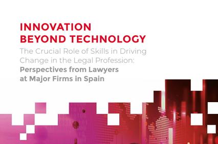 A cover image highlighting the theme of innovation in the legal profession with a gavel and digital elements.