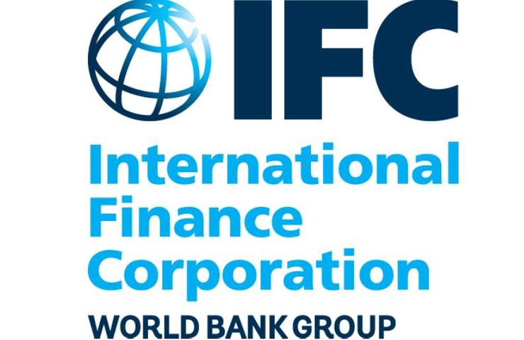 Logo of the International Finance Corporation (IFC), featuring a globe and the words 'International Finance Corporation, World Bank Group'.