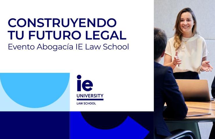 A professional event promoting legal education at IE Law School.