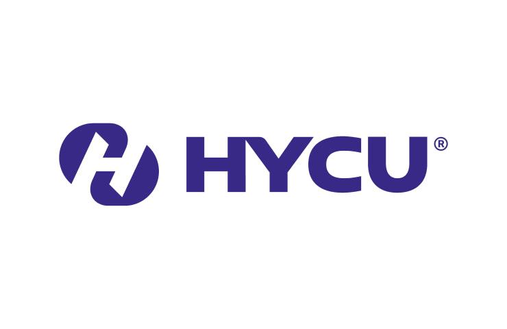 Logo of HYCU featuring a stylized purple letter H next to the text 'HYCU' with a registered trademark symbol.