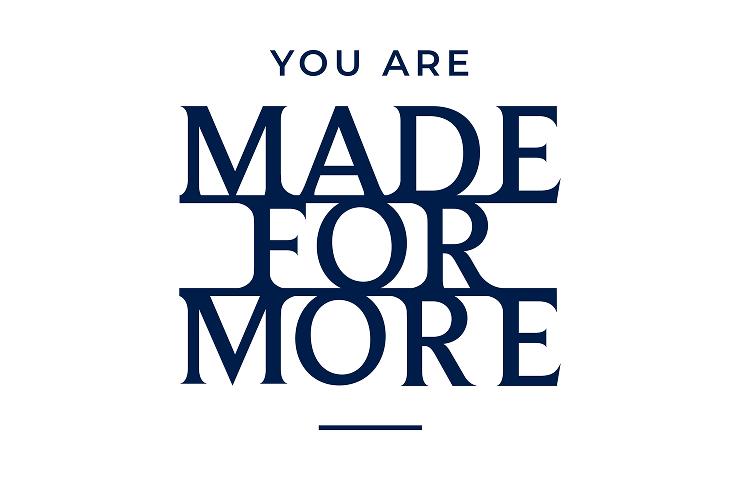 The image features a motivational quote emphasizing that individuals have the potential for greater achievements.
