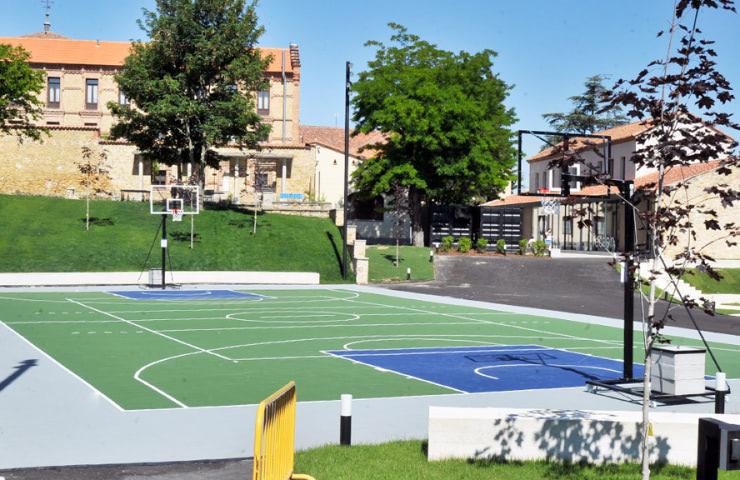 basketball court outdoor in Segovia - IE Univeristy athletics Athletic center