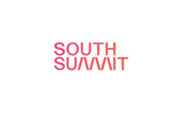 Logo with the text 'SOUTH SUMMIT' in pink on a white background.