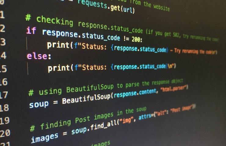 A close-up photo of screen displaying programming code, primarily focused on handling HTTP responses.