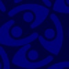 Abstract pattern of stylized human figures in blue on a dark background.