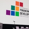 The image displays the logo and title of the 4th International Conference on Financing for Development in Sevilla 2025.