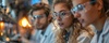 A group of scientists working in a laboratory setting.