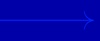 A bright blue arrow pointing to the right on a solid blue background.