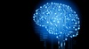 A digital brain illustration composed of circuit patterns and binary code.