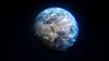 A beautiful depiction of Earth from space, showcasing its blue oceans and landmasses.
