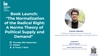 A promotional poster for a book launch event featuring a male speaker.