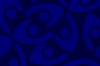 Abstract pattern of stylized human figures in blue on a dark background.