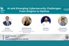 A promotional image for a cybersecurity event featuring four speakers.