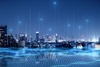 Futurist image from buildings