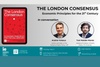 This image promotes an event discussing economic principles for the 21st century featuring two speakers.